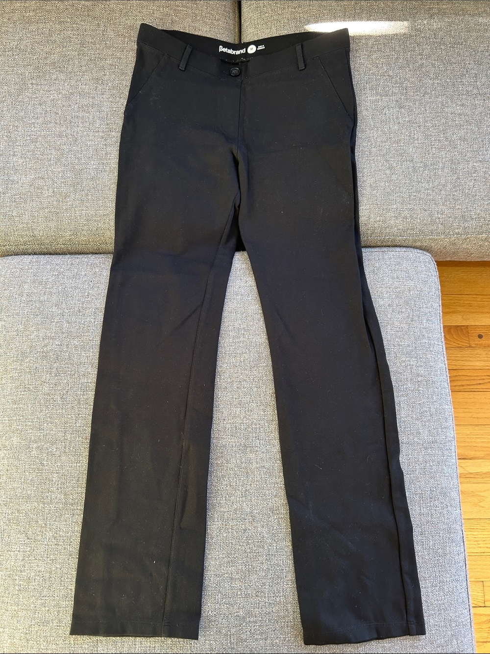Betabrand Black Men’s Dress Pants - Straight Leg